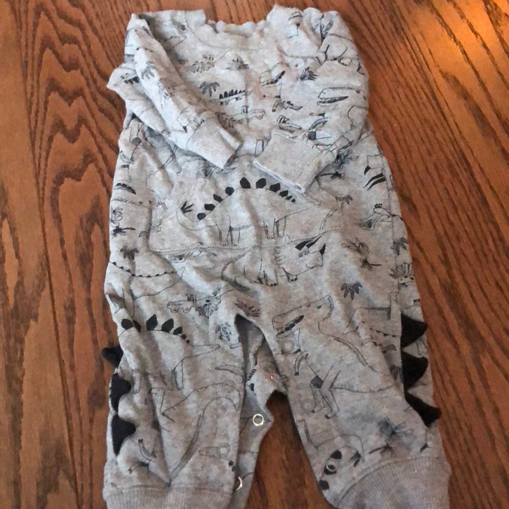 Cute Carter’s one pieces dinosaur outfit